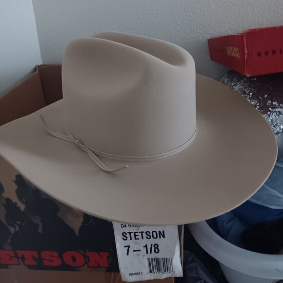 Stetson 4 inch Brim D4 Ranch tan 7-1/8 - Picture 1 of 6